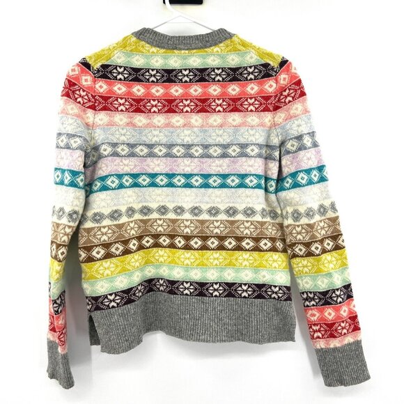 Vintage Gap Fair Isle Lamb's Wool Blend Crewneck Sweater Women's Medium - Picture 4 of 4